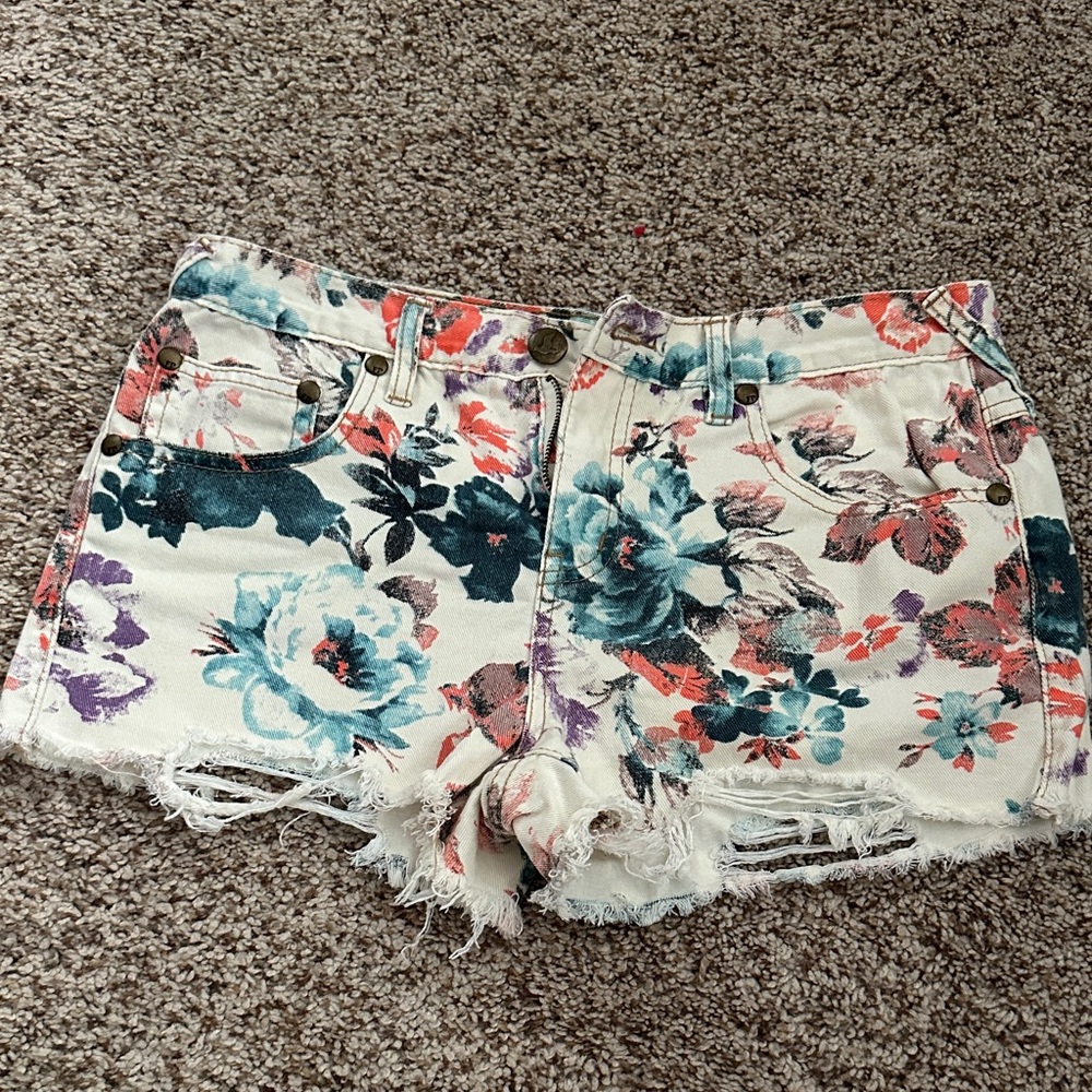 Free People Floral Print Women's Shorts